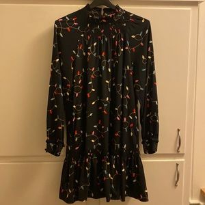 NWT Kate Spade Black holiday dress Size L